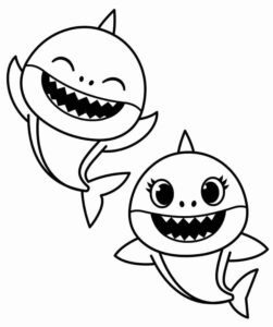 Desenho de Baby Shark Desenho Colorir Imprimir 19