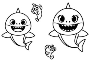 Desenho de Baby Shark Desenho Colorir Imprimir 21
