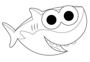 Desenho de Baby Shark Desenho Colorir Imprimir 28