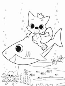 Desenho de Baby Shark Desenho Colorir Imprimir 31