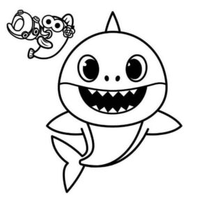 Desenho de Baby Shark Desenho Colorir Imprimir 39