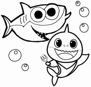 Desenho de Baby Shark Desenho Colorir Imprimir 46