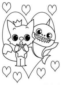 Desenho de Baby Shark Desenho Colorir Imprimir 68