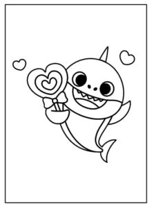 Desenho de Baby Shark Desenho Colorir Imprimir 70
