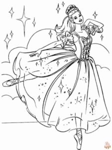 Desenho de Bailarina Desenho Colorir Imprimir 07