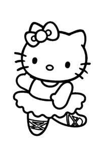 Desenho de Bailarina Desenho Colorir Imprimir 11