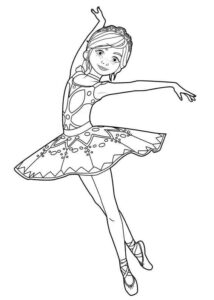 Desenho de Bailarina Desenho Colorir Imprimir 21