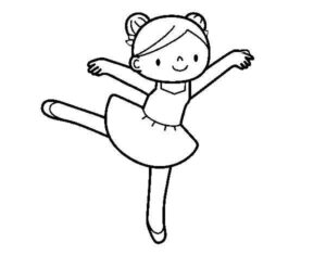Desenho de Bailarina Desenho Colorir Imprimir 22