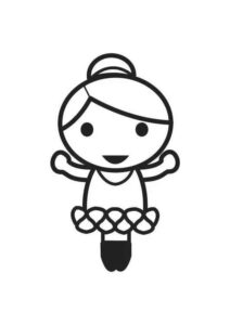 Desenho de Bailarina Desenho Colorir Imprimir 25