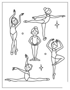 Desenho de Bailarina Desenho Colorir Imprimir 27