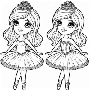 Desenho de Bailarina Desenho Colorir Imprimir 32