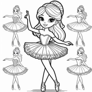 Desenho de Bailarina Desenho Colorir Imprimir 33