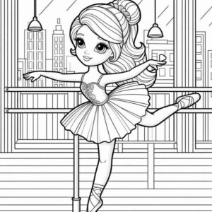 Desenho de Bailarina Desenho Colorir Imprimir 35