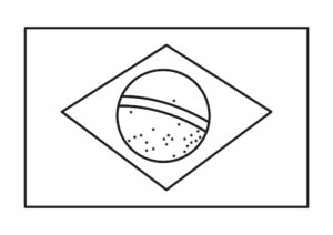 Desenho de Bandeira Do Brasil Desenho Colorir Imprimir 05
