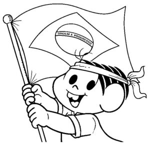 Desenho de Bandeira Do Brasil Desenho Colorir Imprimir 06
