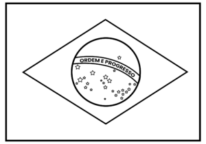 Desenho de Bandeira Do Brasil Desenho Colorir Imprimir 08