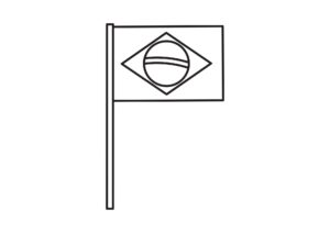 Desenho de Bandeira Do Brasil Desenho Colorir Imprimir 33