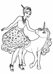 Desenho de Barbie Desenho Colorir Imprimir 12