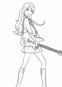 Desenho de Barbie Desenho Colorir Imprimir 13