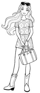 Desenho de Barbie Desenho Colorir Imprimir 14