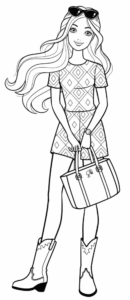Desenho de Barbie Desenho Colorir Imprimir 15