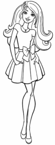 Desenho de Barbie Desenho Colorir Imprimir 16