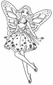 Desenho de Barbie Desenho Colorir Imprimir 17