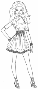 Desenho de Barbie Desenho Colorir Imprimir 18