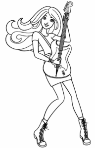 Desenho de Barbie Desenho Colorir Imprimir 19