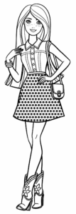 Desenho de Barbie Desenho Colorir Imprimir 20