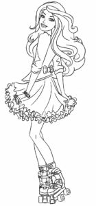 Desenho de Barbie Desenho Colorir Imprimir 21