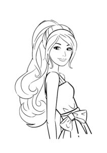 Desenho de Barbie Desenho Colorir Imprimir 26