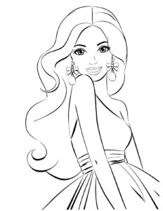 Desenho de Barbie Desenho Colorir Imprimir 28