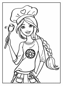 Desenho de Barbie Desenho Colorir Imprimir 3
