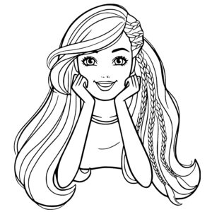 Desenho de Barbie Desenho Colorir Imprimir 30