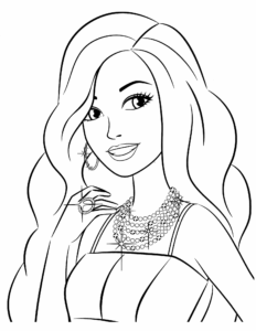 Desenho de Barbie Desenho Colorir Imprimir 31