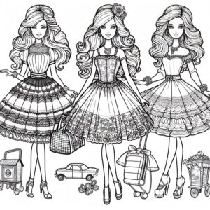 Desenho de Barbie Desenho Colorir Imprimir 35