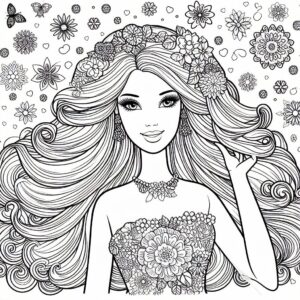 Desenho de Barbie Desenho Colorir Imprimir 37