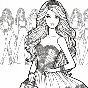 Desenho de Barbie Desenho Colorir Imprimir 39