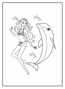Desenho de Barbie Desenho Colorir Imprimir 4