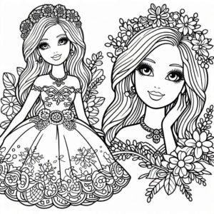 Desenho de Barbie Desenho Colorir Imprimir 42