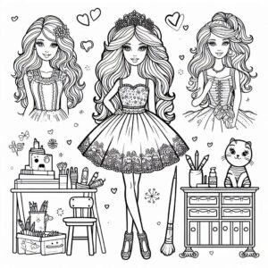 Desenho de Barbie Desenho Colorir Imprimir 43