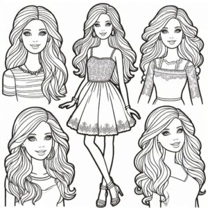 Desenho de Barbie Desenho Colorir Imprimir 44