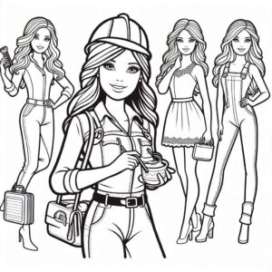 Desenho de Barbie Desenho Colorir Imprimir 45