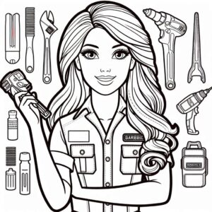 Desenho de Barbie Desenho Colorir Imprimir 49