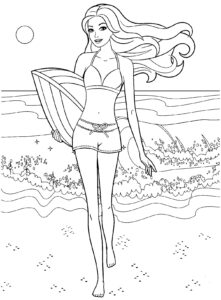 Desenho de Barbie Desenho Colorir Imprimir 50
