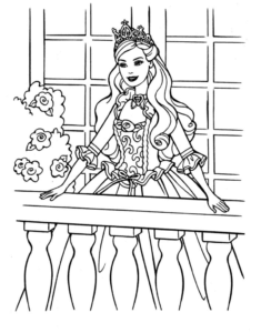 Desenho de Barbie Desenho Colorir Imprimir 57