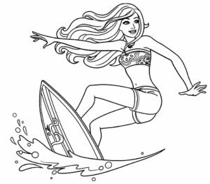 Desenho de Barbie Desenho Colorir Imprimir 63