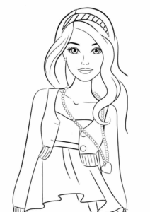 Desenho de Barbie Desenho Colorir Imprimir 72