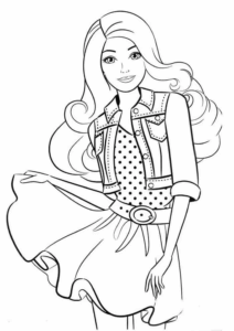 Desenho de Barbie Desenho Colorir Imprimir 73